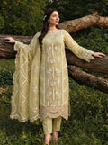 Embroidered Dhanak 3-Piece Suit with Embroidered Shawl - D-081