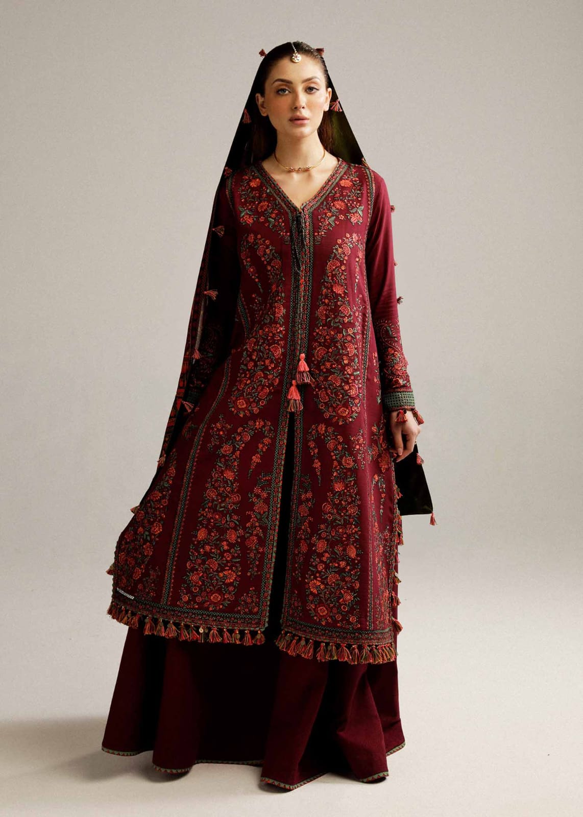 Embroidered Lawn 3-Piece with Diamond Dupatta – BL-053