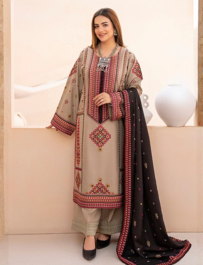 Embroidered Lawn 3-Piece with Embroidered Dupatta – BL-089