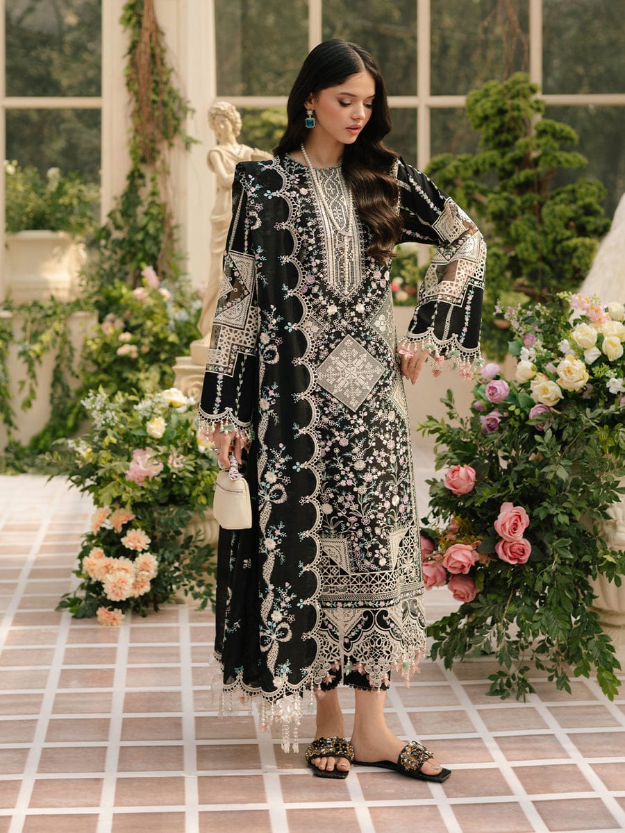 Embroidered Lawn 3-Piece with Chiffon Dupatta – BL-042