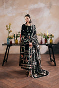 Embroidered Dhanak 3-Piece Suit with Embroidered Shawl - D-068
